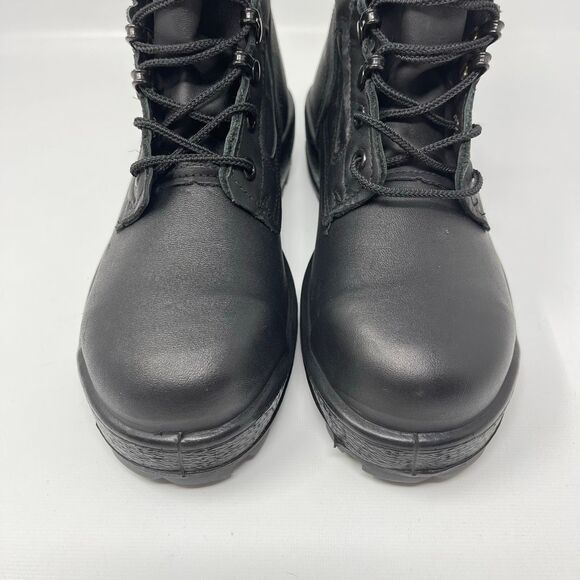 McRae Navy Steel Toe Combat Boots Mens Size 8RF Black Leather ASTM Shoes 9052 main image 6